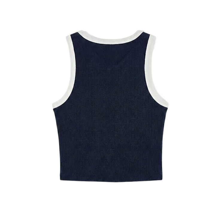 Gymbrat Contrast Women Black Tank