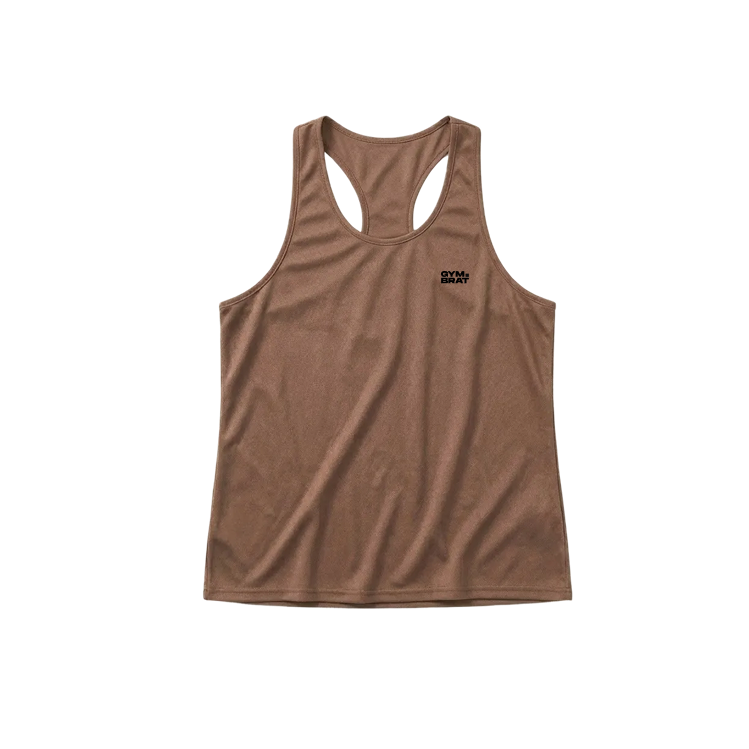 Gymbrat Men Mocha Tank Back