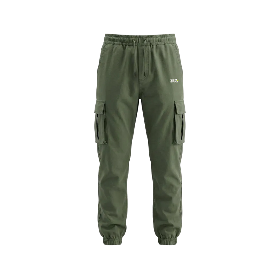Gymbrat Men Relaxed Fit Olive Jogger
