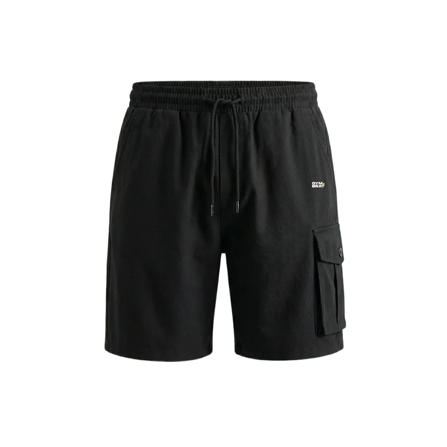 Gymbrat Men Relaxed Fit Black Shorts