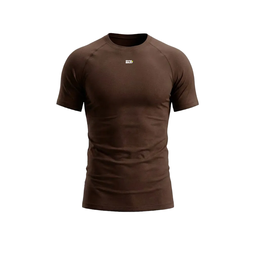 Gymbrat Raglan Basic Brown Tee