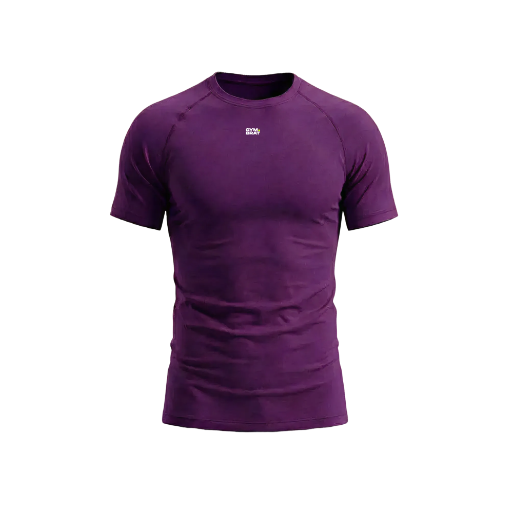 Gymbrat Raglan Basic Purple Tee