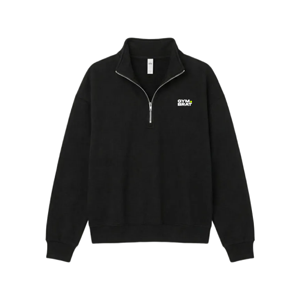 Gymbrat Unisex Zip Black Pullover