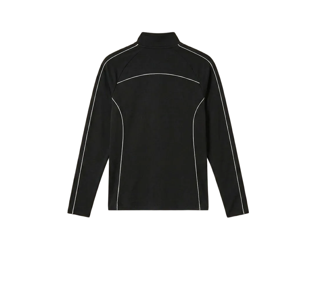 Gymbrat Alpha Contrast Quarter Zip Men Black Pullover