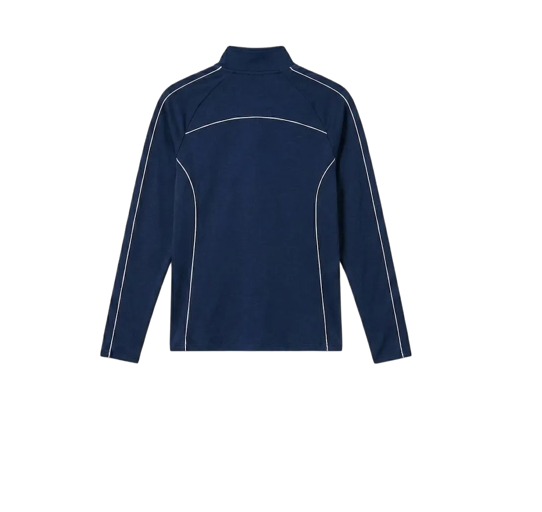 Gymbrat Alpha Contrast Quarter Zip Men Navy Pullover