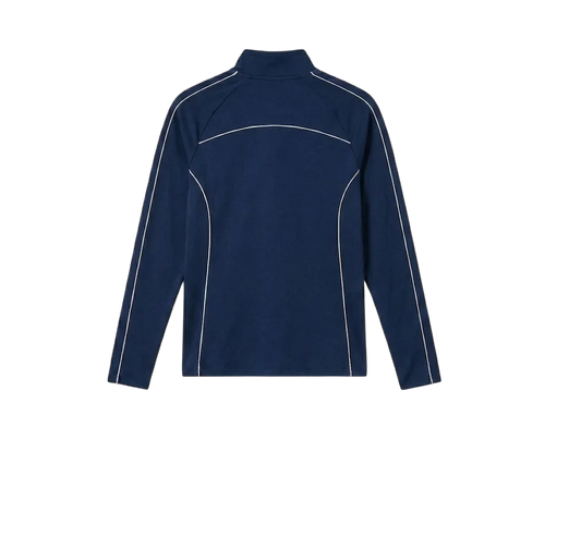 Gymbrat Alpha Contrast Quarter Zip Men Navy Pullover