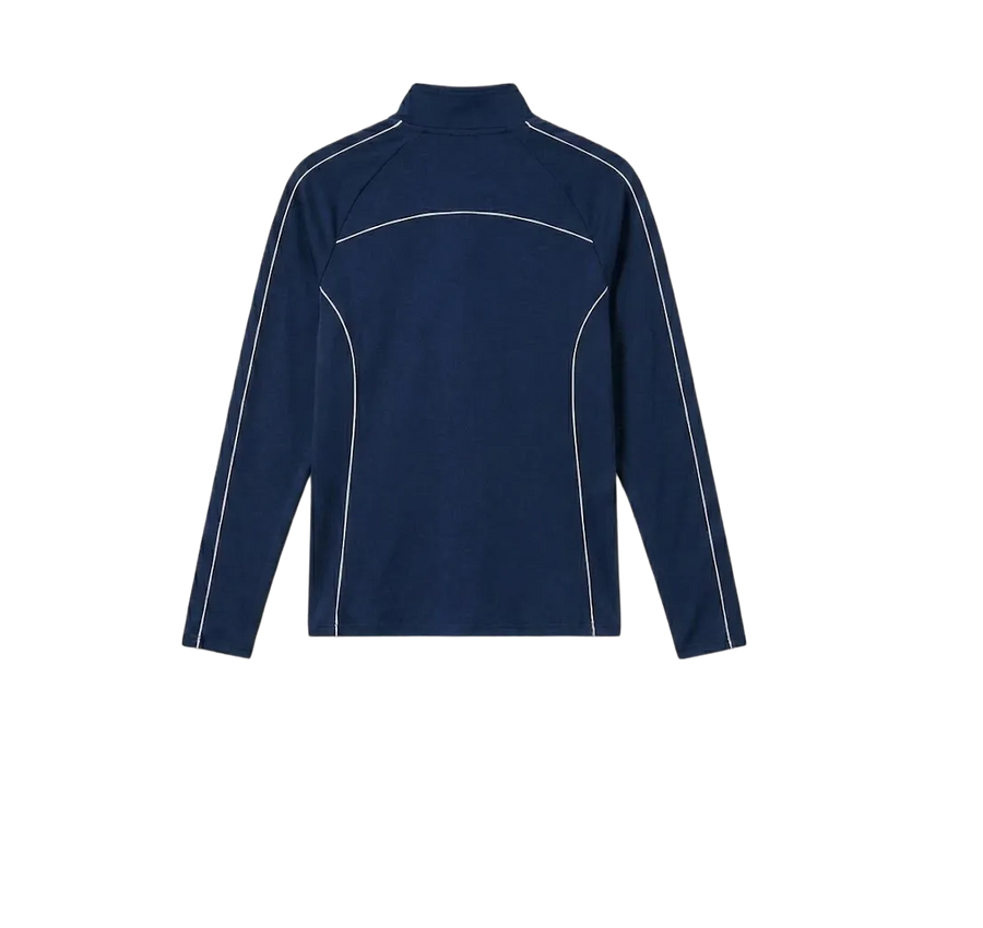 Gymbrat Alpha Contrast Quarter Zip Men Navy Pullover