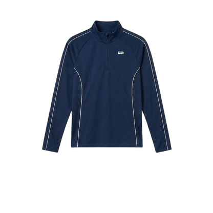 Gymbrat Alpha Contrast Quarter Zip Men Navy Pullover