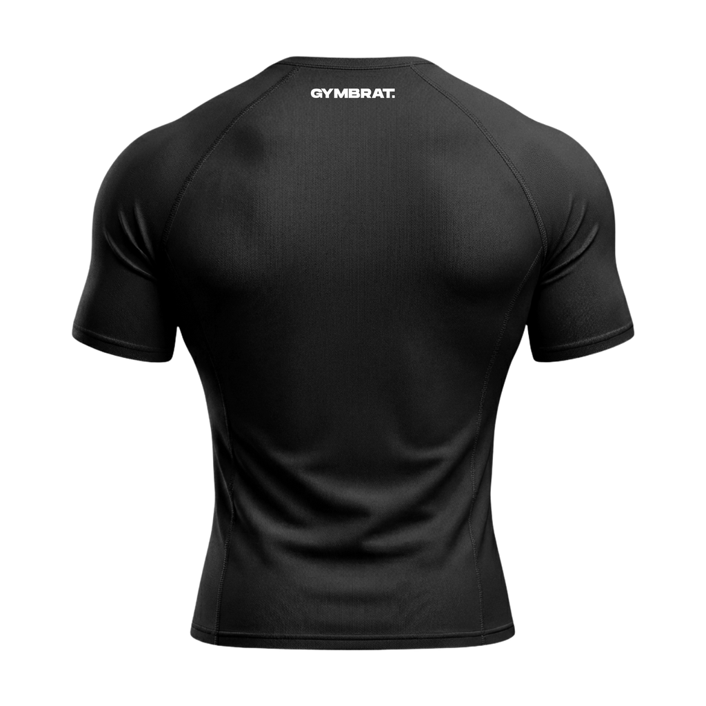 Gymbrat Athleisure Lifting Club Black Compression T-Shirt