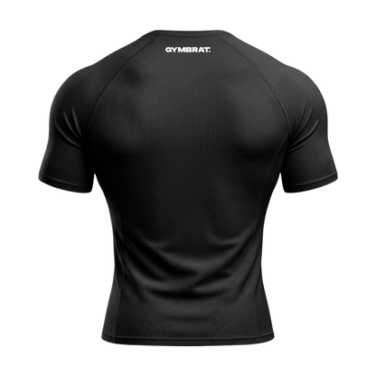 Gymbrat Athleisure Lifting Club Black Compression T-Shirt