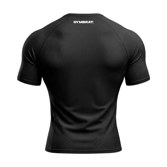Gymbrat Athleisure Lifting Club Black Compression T-Shirt