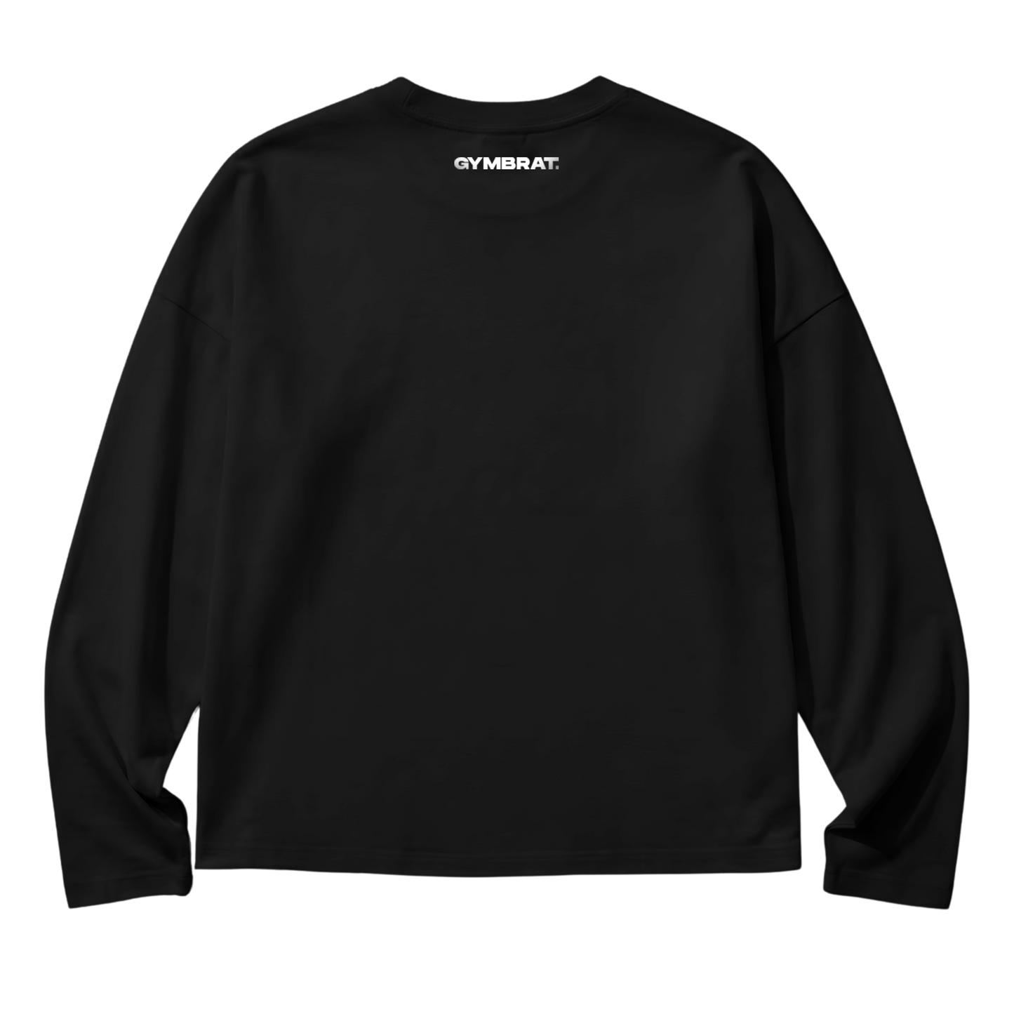 Gymbrat Athleisure Lifting Club Black Oversized Long Sleeve T-Shirt
