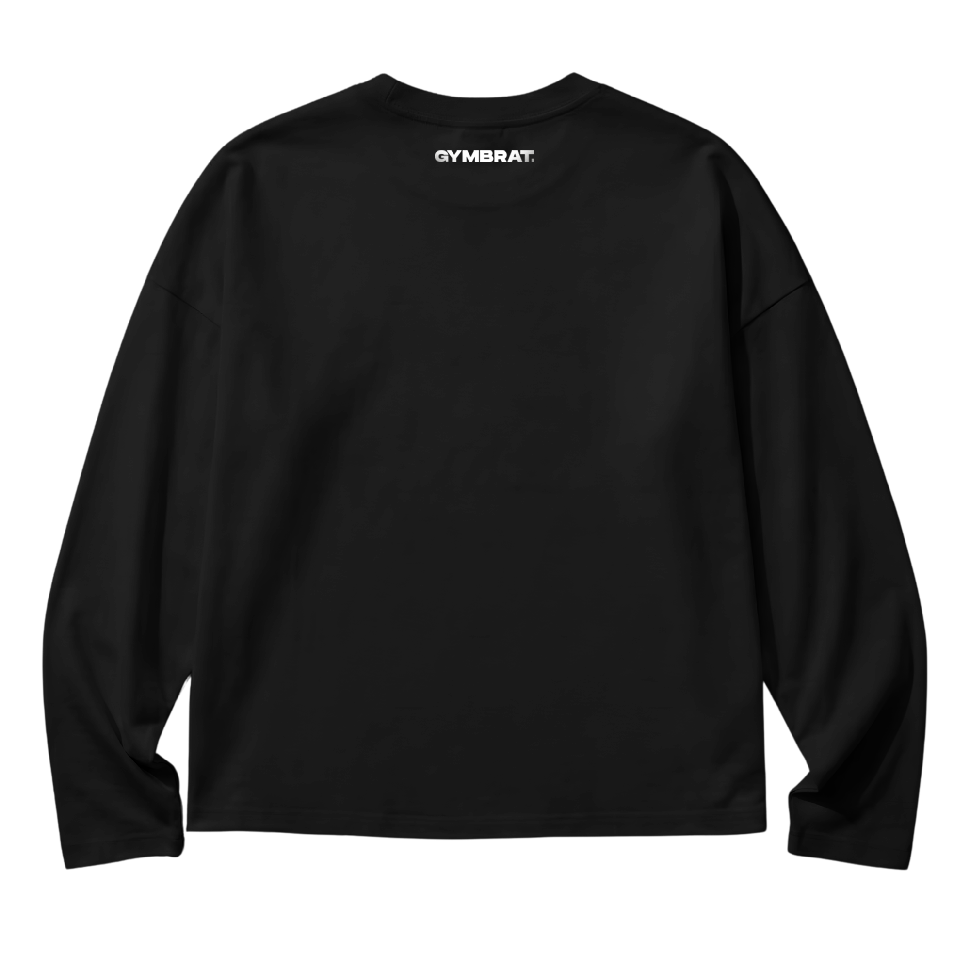 Gymbrat Athleisure Lifting Club Black Oversized Long Sleeve T-Shirt