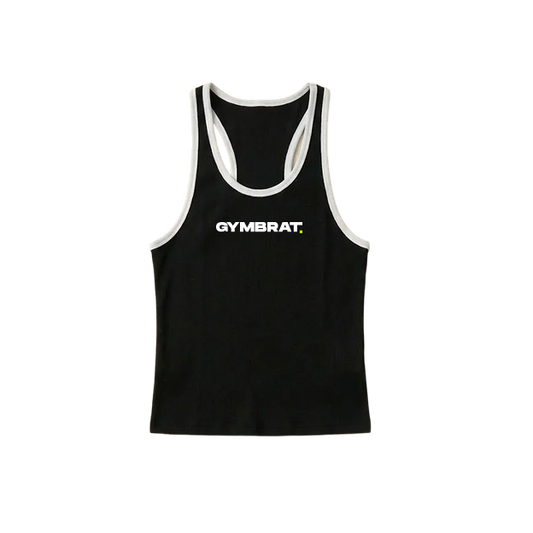 Gymbrat Contrast Men Black Tank