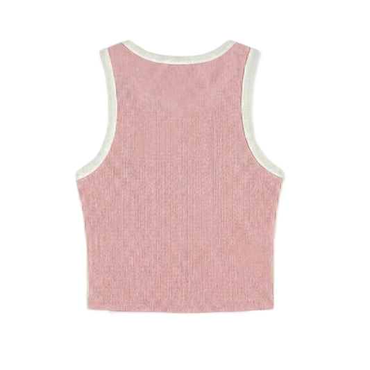 Gymbrat Contrast Women Pink Tank