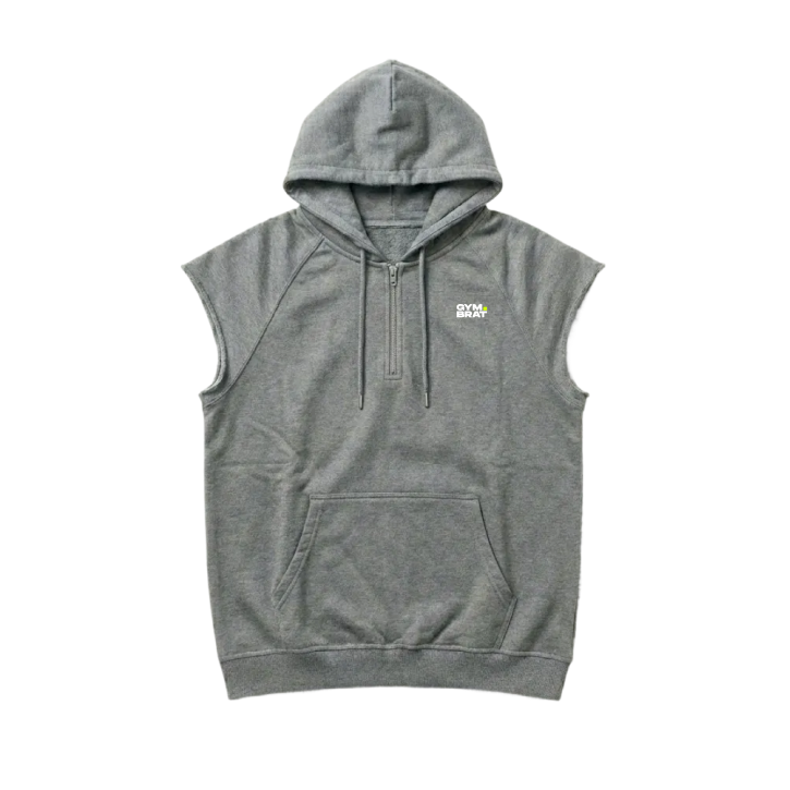 Gymbrat Men Hooded Gray T-shirt