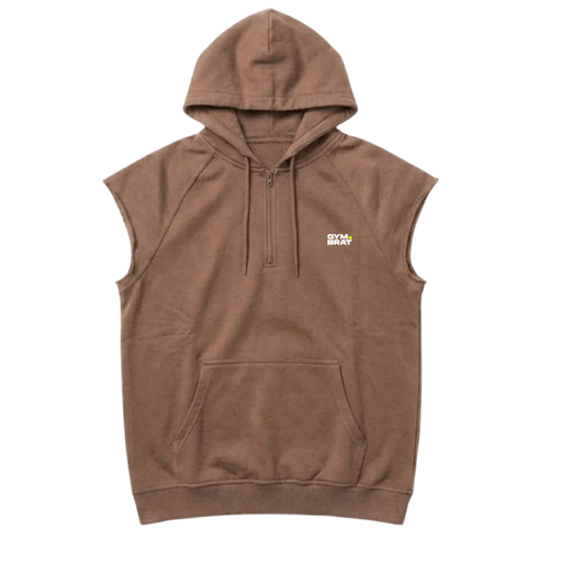 Gymbrat Men Hooded Brown T-shirt