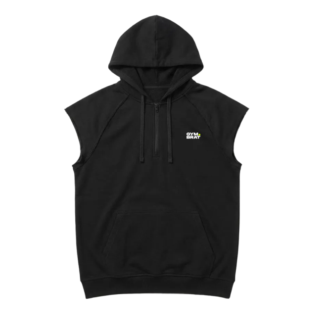 Gymbrat Men Hooded Black T-Shirt