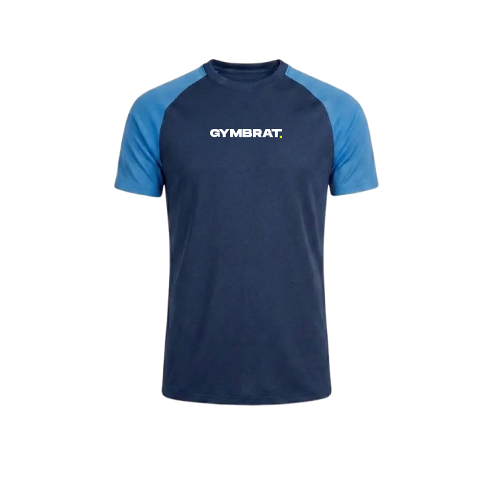 Gymbrat Men Raglan Blue T-shirt