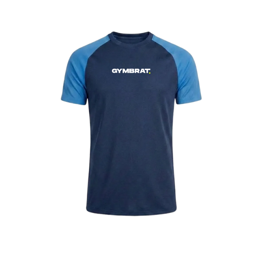 Gymbrat Men Raglan Blue T-shirt