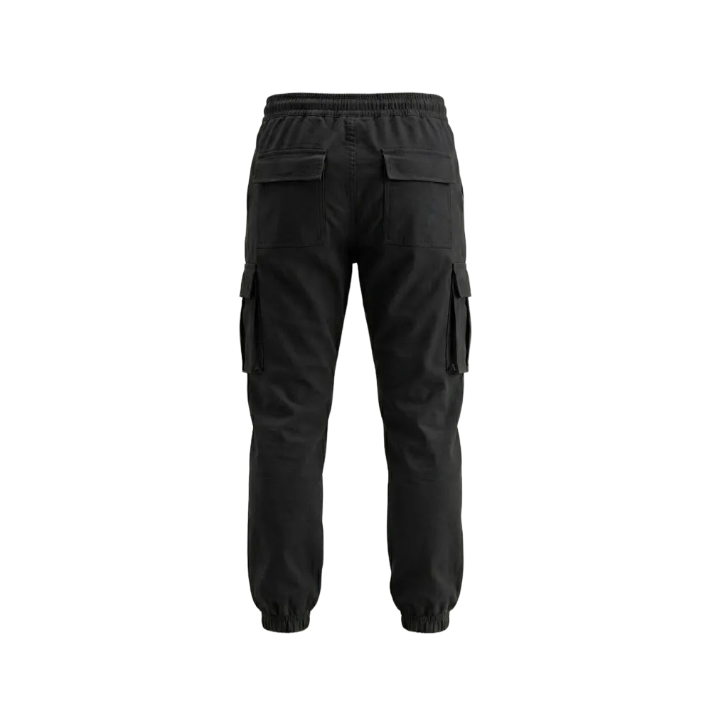 Gymbrat Men Relaxed Fit Black Jogger