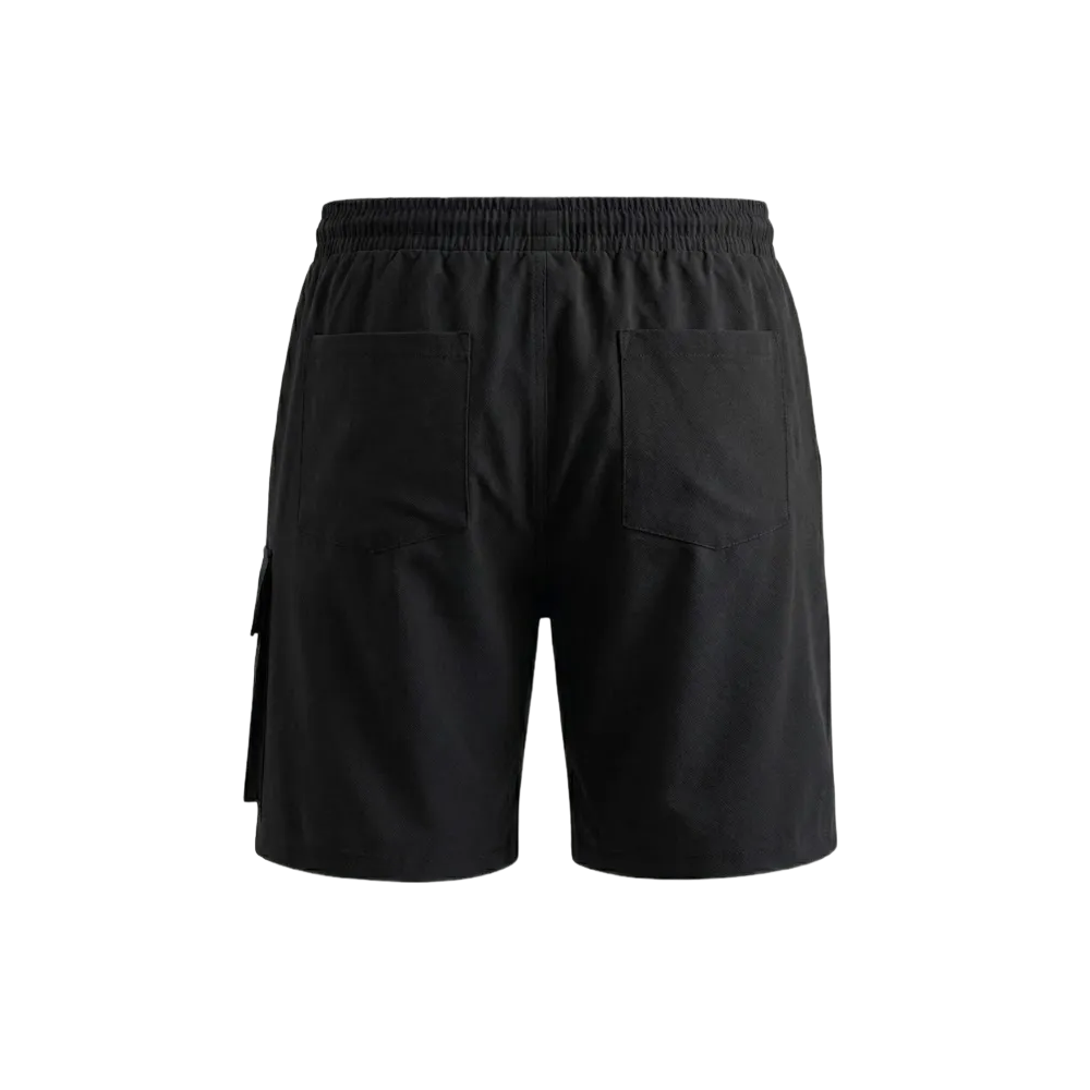 Gymbrat Men Relaxed Fit Black Shorts
