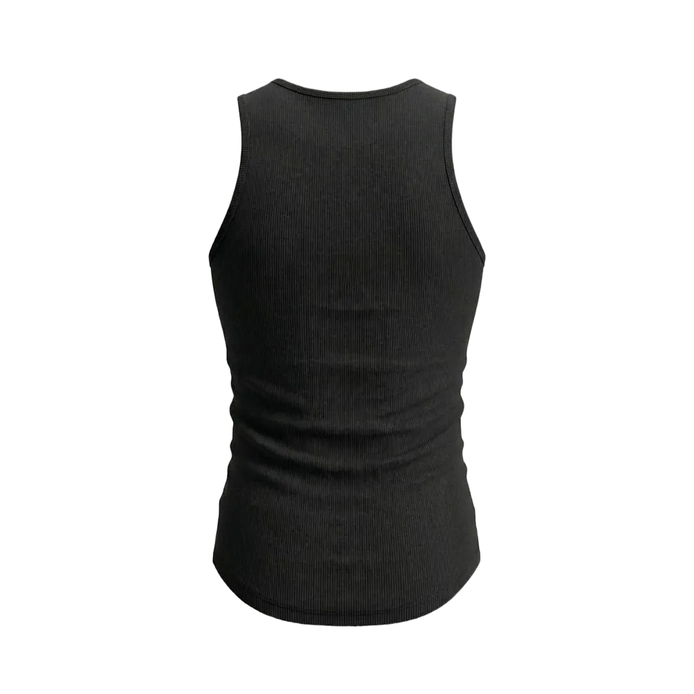 Gymbrat Men Rib Black Tank