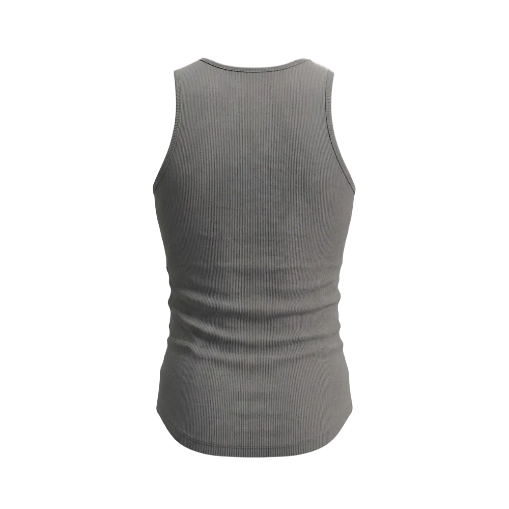 Gymbrat Men Rib Gray Tank