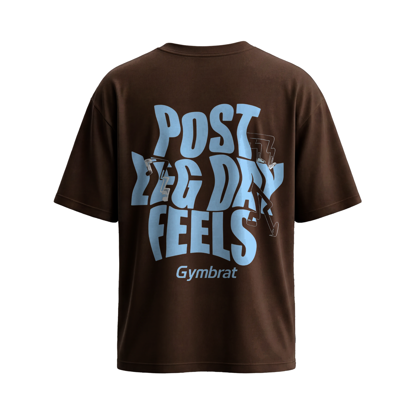 Gymbrat Post Leg Day Brown T-Shirt