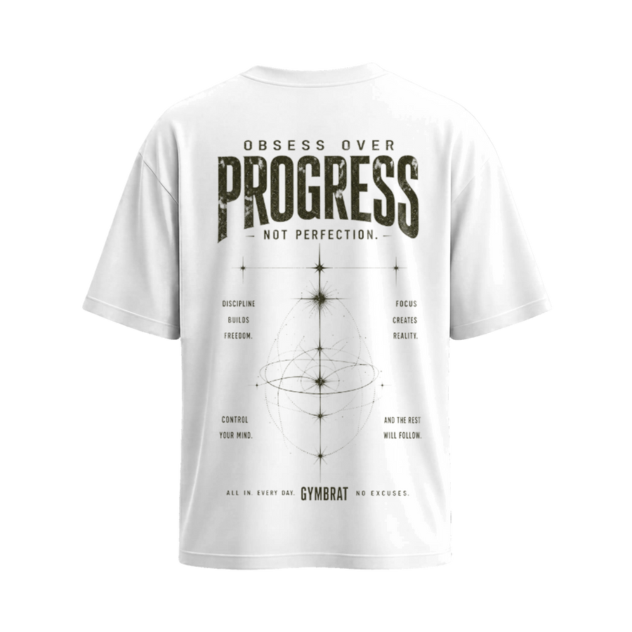 Gymbrat Progress White T-Shirt