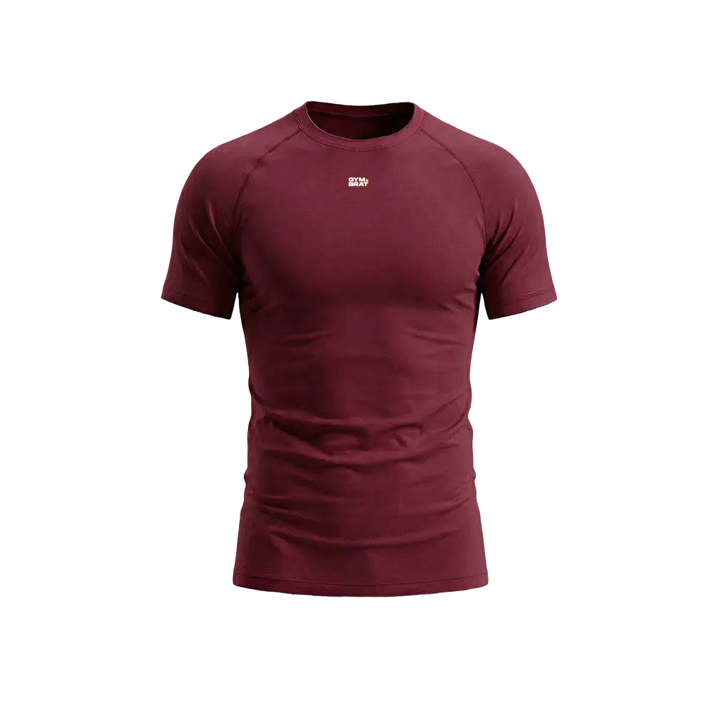Gymbrat Raglan Basic Maroon Tee