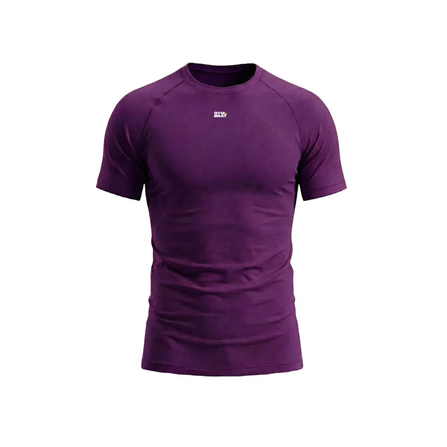 Gymbrat Raglan Basic Purple Tee