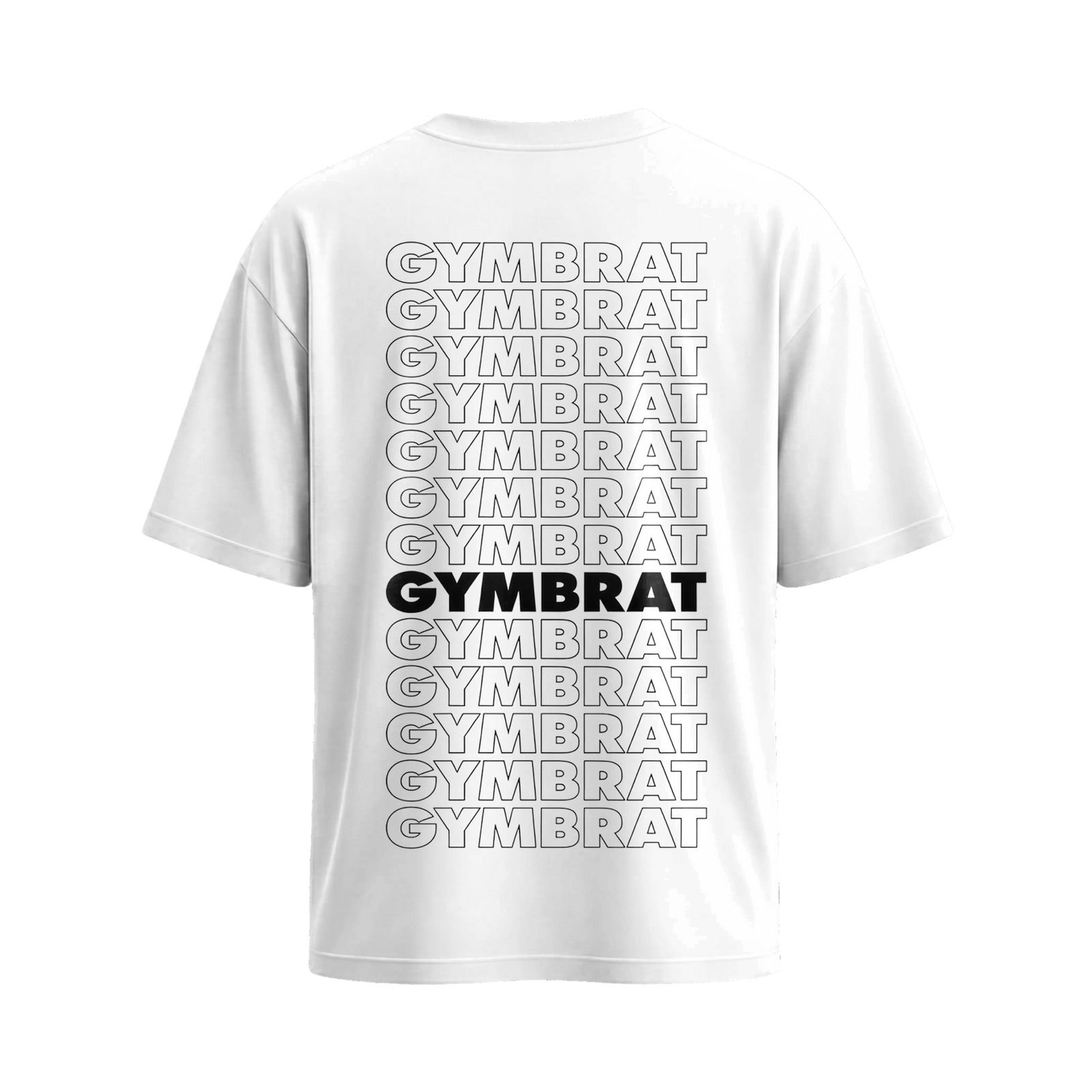 Gymbrat Rep Mode White T-Shirt