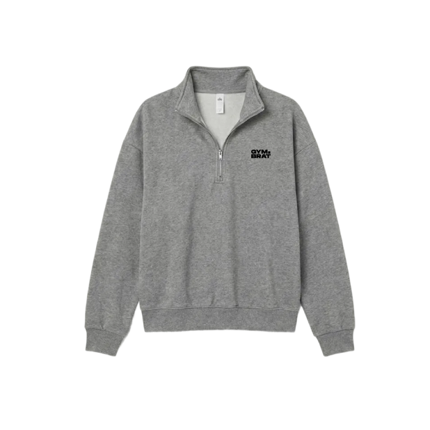 Gymbrat Unisex Zip Gray Pullover