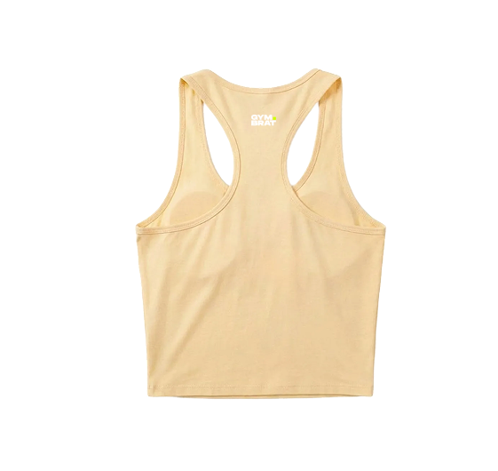 Gymbrat Women Butter Yellow Tank