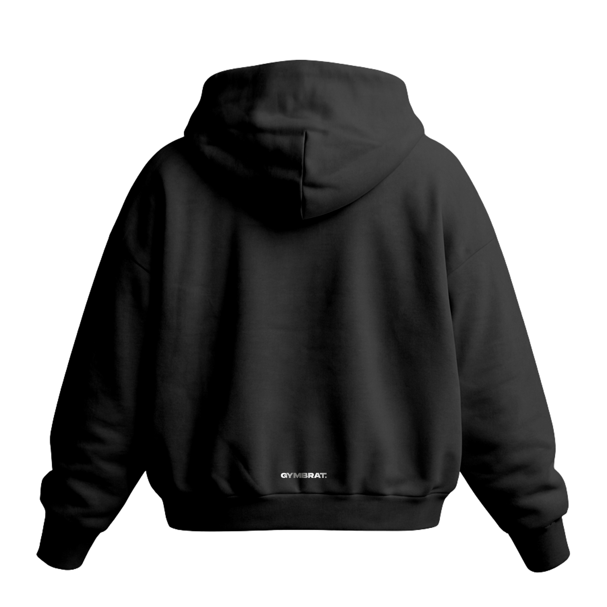 Gymbrat Athleisure Lifting Club Front Black Oversized Hoodie