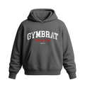 Gymbrat Athleisure Lifting Club Front Gray Oversized Hoodie