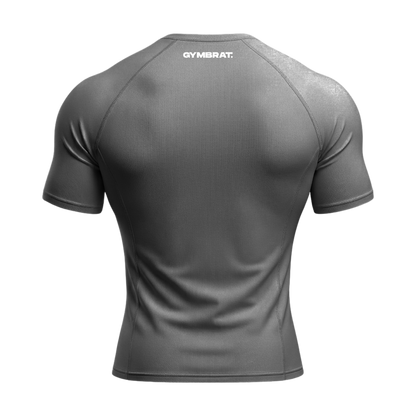 Gymbrat Athleisure Lifting Club Gray Compression T-Shirt