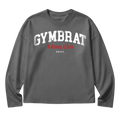 Gymbrat Athleisure Lifting Club Gray Oversized Long Sleeve T-Shirt