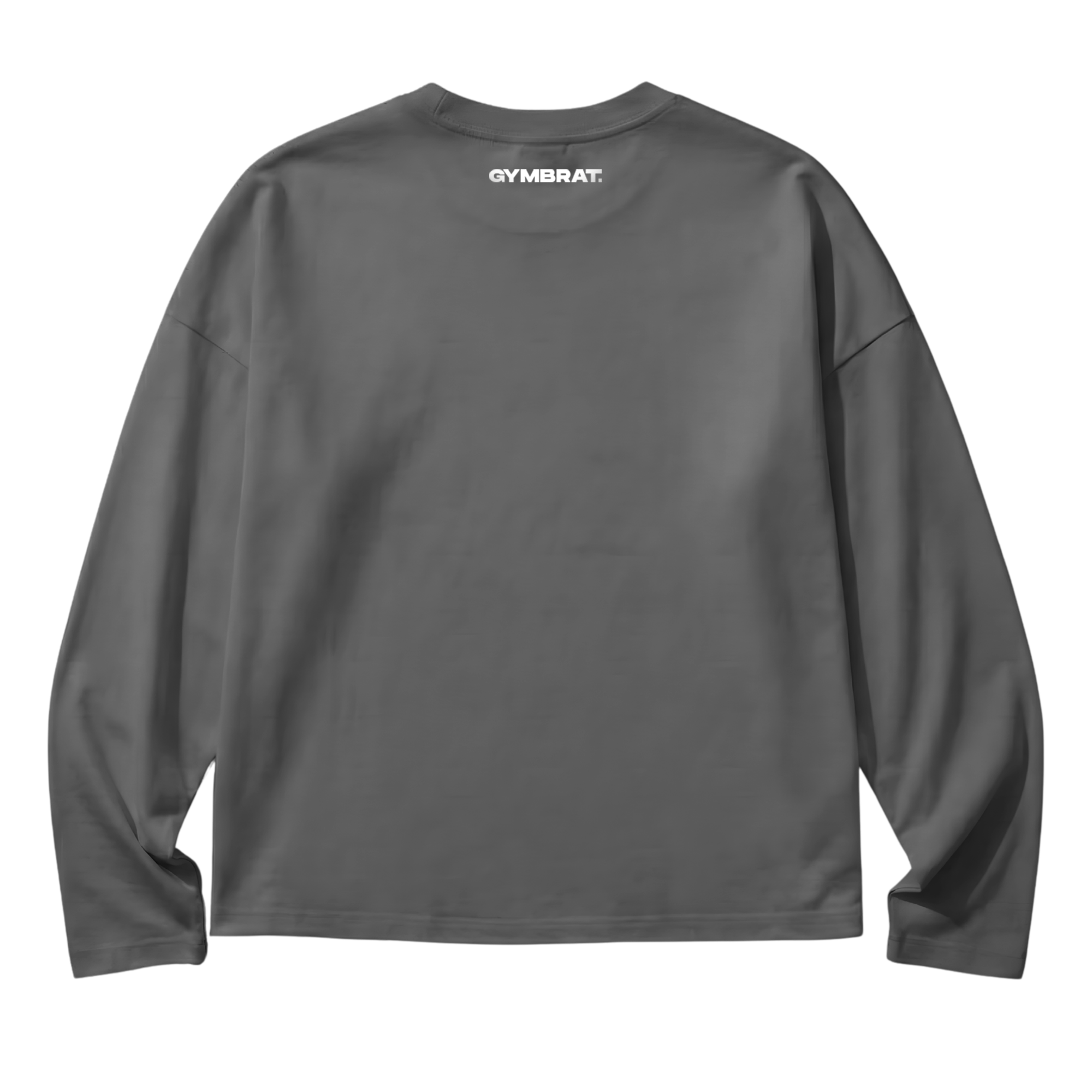 Gymbrat Athleisure Lifting Club Gray Oversized Long Sleeve T-Shirt