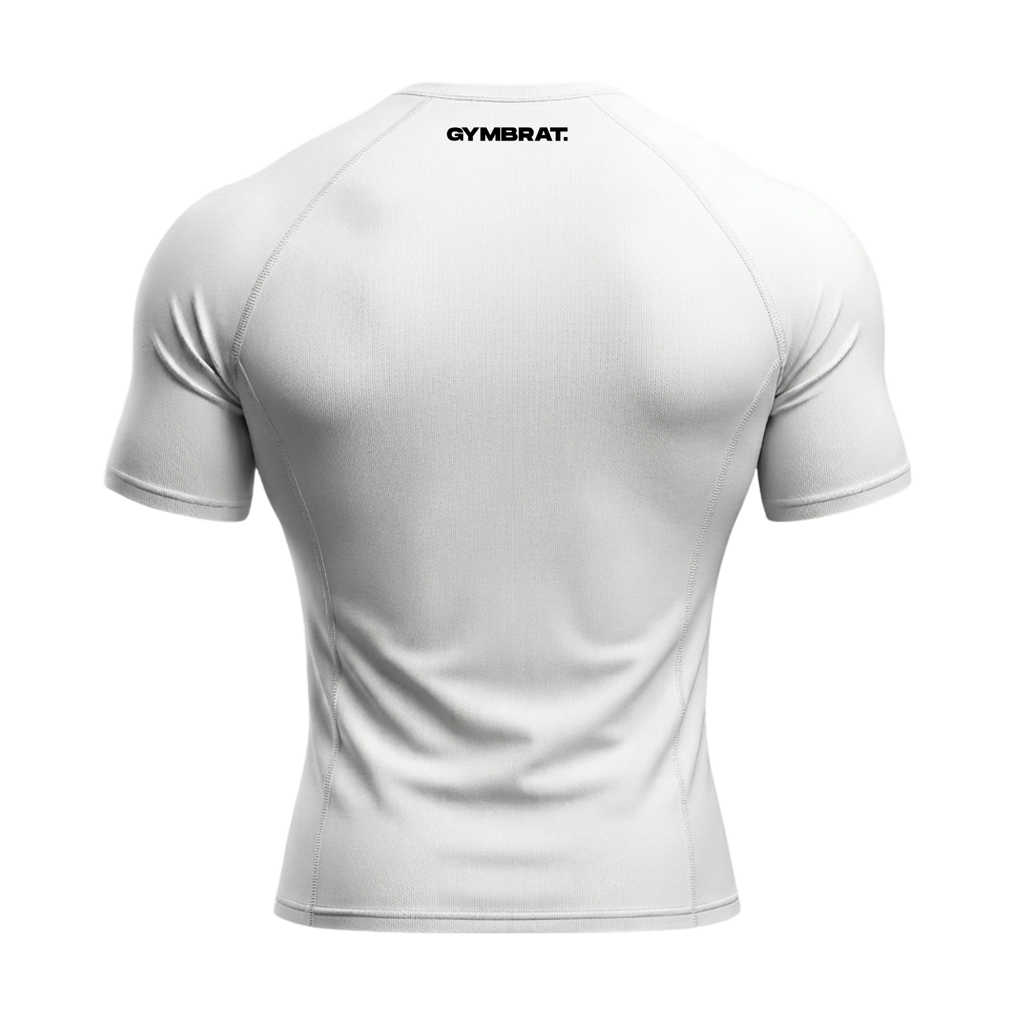 Gymbrat Athleisure Lifting Club White Compression T-Shirt