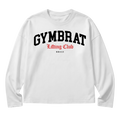Gymbrat Athleisure Lifting Club White Oversized Long Sleeve T-Shirt