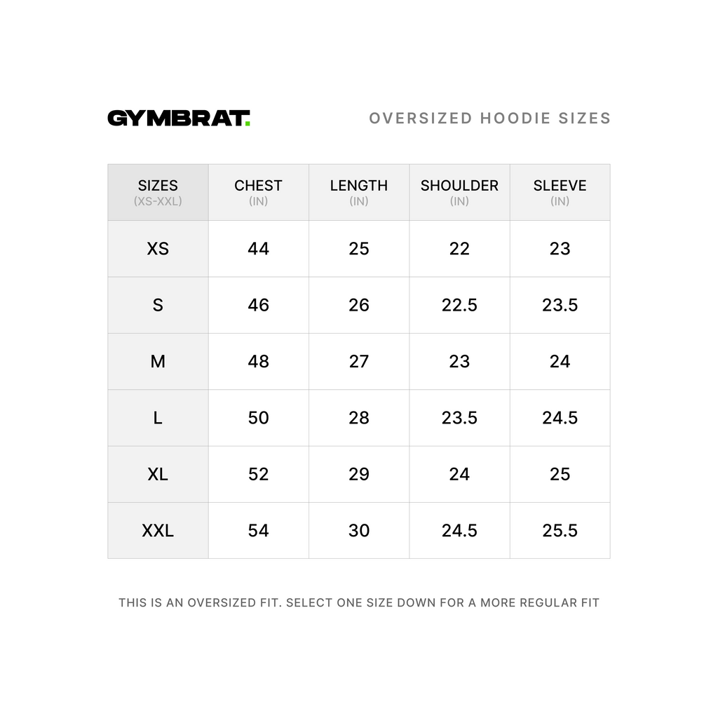 Gymbrat Athleisure Lifting Club Back Gray Oversized Zipper Hoodie